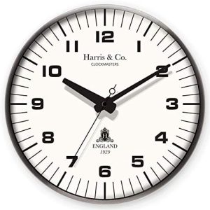 HARRIS & CO. 14" Premium Metal Wall Clock